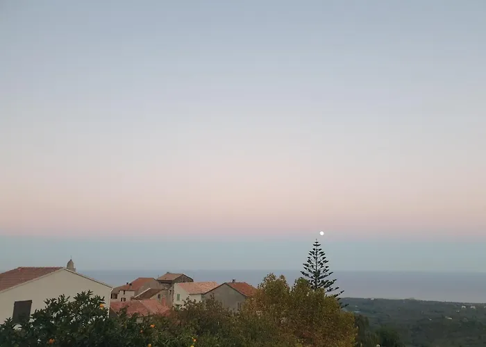 住宿加早餐酒店 D'hote A Caserella, Maison De Village Renovee Avec Vue Sur